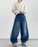 Devi Track Balloon Denim Pants