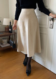 Evea A-line knit skirt