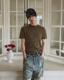 Modric Shoulder Panel Garment Short Sleeve Knit