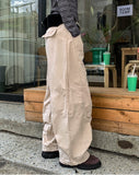 Foil-cut pintuck cotton balloon pants