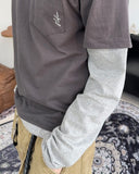 The N Embroidered Pocket Layered Tee