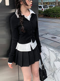 [Spring] Ulin Button Unbalance Round Cardigan