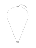 [Premium Plating] Essence AB(W) Pudding Heart Pave Necklace