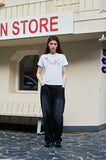 Angel Brooch Crop Short Sleeve Tee
