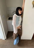 NET CROP SUMMER HOODY