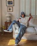 Builder Stripe Carpenter Denim Pants