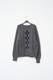 (W) Bebe Argyle Knit