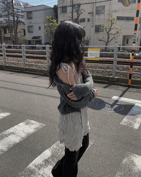 Anyone more (エニワンモア) - エリンスプリングスリムフィットラウンドカーディガン / Elin Spring Slim Fit ...