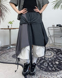 DL Layered Check Skirt