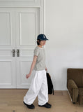 Gibyu Basic Cotton Wide Pants