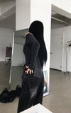 Ribbed Cut Knit Zipup