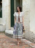 Onday Ethnic Patterned Sleeveless One Piece (Belt set)