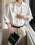 Luke Ribbon Tie Over Fit Shirt