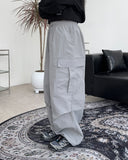 Coven Nylon Pintuck Cargo Pants