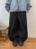 Horik Side Cut Wide Cotton Pants
