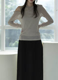 Centcut slit long skirt