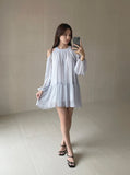 Keron Chiffon Off Shoulder Mini One Piece