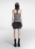 Arc Unbalanced Wrap Skirt
