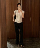 Selen Bootcut Slacks Pants