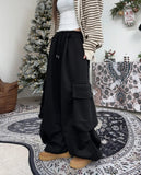 Nence Big Cargo Brushed Balloon Pants