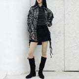 pinna strap shirring skirt