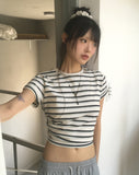 Levon loose fit striped short sleeve t-shirt