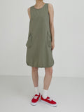 Cargo Pumpkin Sleeveless One Piece