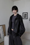 [ EEUN MADE] Biker clip leather jumper