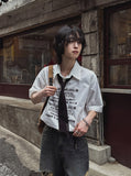 [LAN ARCHIVE] Lettering Short Sleeve Shirt