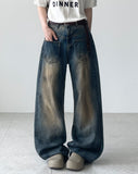 Gabbana Pocket Wide Denim Pants