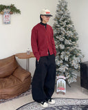 End round knit cardigan