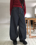 Curse Stitch Pocket Non-Fade Denim Pants