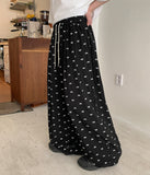 Taber banding ribbon wide pants