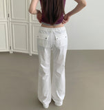 Unique Back Pocket Fluffy Span Cooling Bootcut Pants