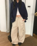 Sezer Wide Cotton Two Way Cargo Pants