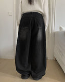 Eddie Brushed Vintage Wide Denim Pants