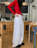 Vintz three-pin tuck balloon wide cotton pants