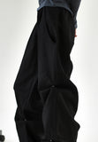 Mono cotton pintuck wide pants
