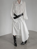 Sia Layered Unbalanced Skirt