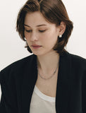 H Edition (M) Matte Castanets Round Earrings