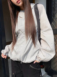 Fran Curved Two-Way Hood Windbreaker