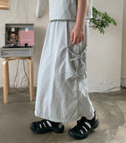 Chua Hood Vest Skirt Set