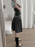 Hazel See-Through Lace Volume Puff Tee