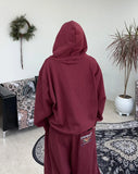 Heads Eagle Print Hoodie
