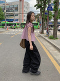 Pocochi Check Shirring Blouse