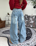 Minen cut wide denim pants