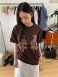 [unisex] Mut Lettering Over Short Sleeve Tee