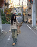 Lutz Vintage Washing Denim Wide Pants