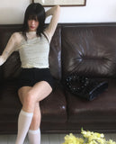 Doten Pleats Shirring See-through T-shirt