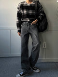 Stripe mix loose knit